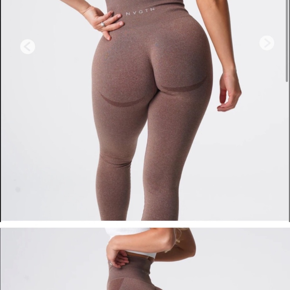 Nvgtn contour cocoa seamless leggings